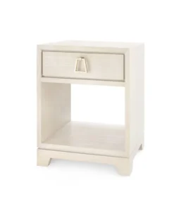 Bungalow 5 New Arrivals Stanford 1 Drawer Side Table Blanched Oak