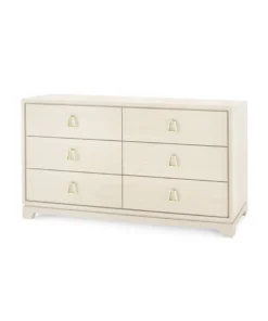 Bungalow 5 Stanford Extra Large 6 Drawer Chest Blanched Oak New Arrivals