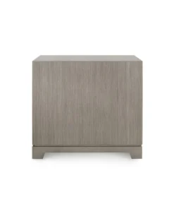 Bungalow 5 Stanford 3 Drawer Side Table Taupe Gray
