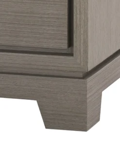 Bungalow 5 Stanford 3 Drawer Side Table Taupe Gray