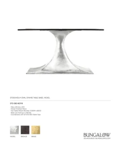 Bungalow 5 Stockholm Oval Dining Table Nickel New Arrivals 15 Bungalow 5 Stockholm Oval Dining Table Nickel New Arrivals