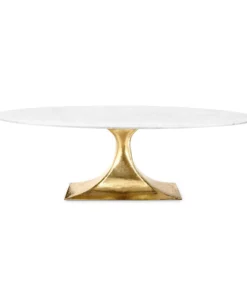 Bungalow 5 Stockholm Oval Dining Table Gold