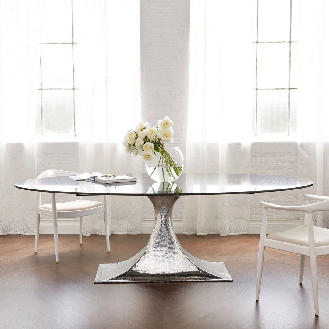 Bungalow 5 Stockholm Oval Dining Table Nickel New Arrivals 2 Bungalow 5 Stockholm Oval Dining Table Nickel New Arrivals