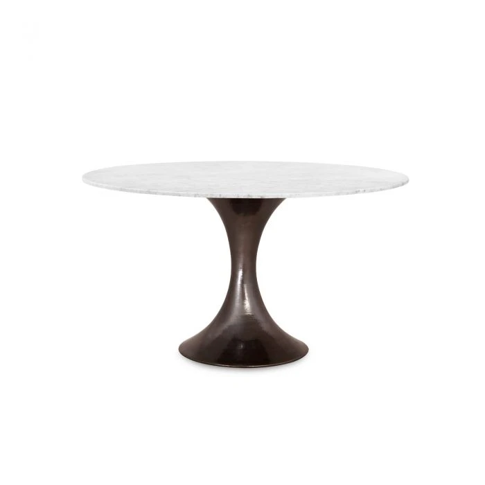 Bungalow 5 Stockholm Round Dining Table Bronze And White Marble 1 Bungalow 5 Stockholm Round Dining Table Bronze And White Marble