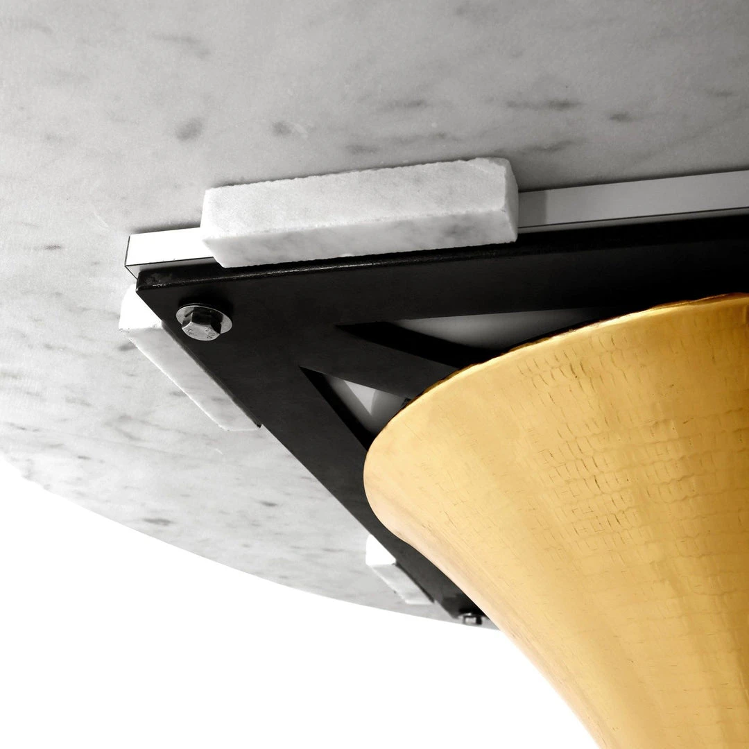 Bungalow 5 New Arrivals Stockholm Round Dining Table Brass And White Marble 9 Bungalow 5 New Arrivals Stockholm Round Dining Table Brass And White Marble