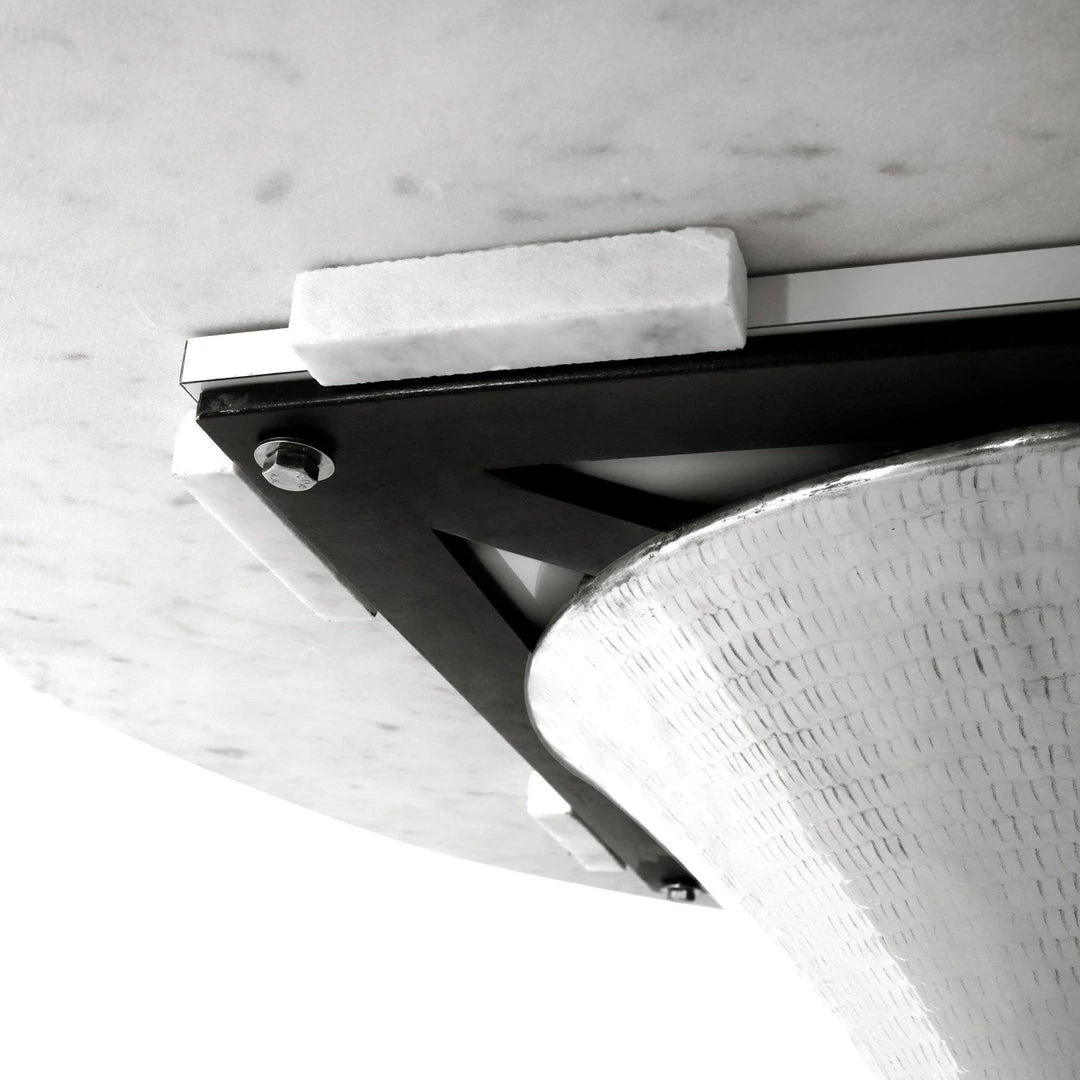 Bungalow 5 New Arrivals Stockholm Round Dining Table Nickel And White Marble 7 Bungalow 5 New Arrivals Stockholm Round Dining Table Nickel And White Marble