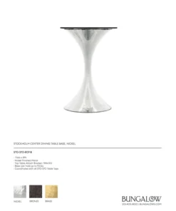 Bungalow 5 New Arrivals Stockholm Round Dining Table Nickel And White Marble 17 Bungalow 5 New Arrivals Stockholm Round Dining Table Nickel And White Marble