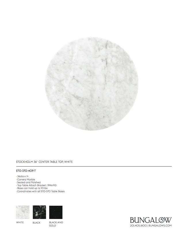 Bungalow 5 New Arrivals Stockholm Center Round Table Nickel With White Marble Top 9 Bungalow 5 New Arrivals Stockholm Center Round Table Nickel With White Marble Top