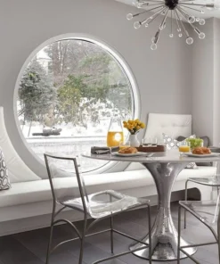 Bungalow 5 New Arrivals Stockholm Round Dining Table Nickel And White Marble 11 Bungalow 5 New Arrivals Stockholm Round Dining Table Nickel And White Marble