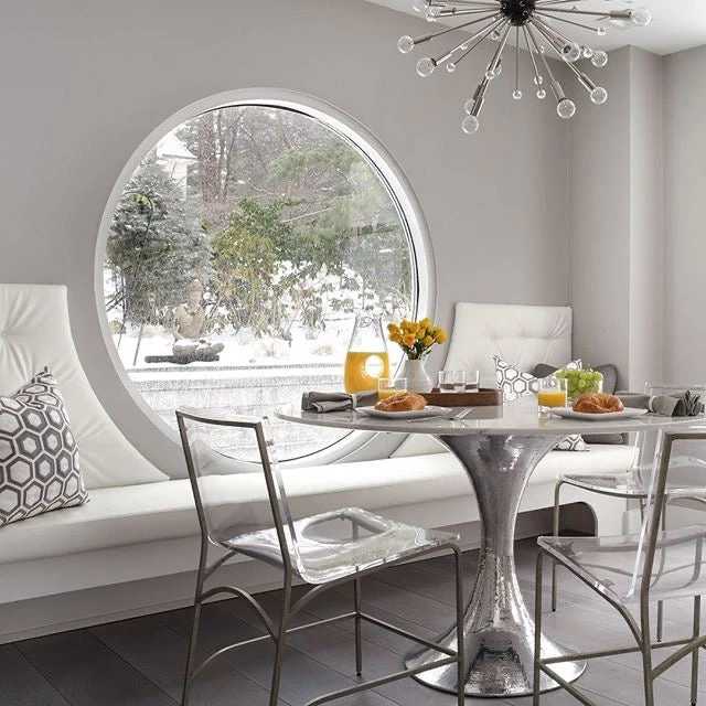 Bungalow 5 New Arrivals Stockholm Round Dining Table Nickel And White Marble 3 Bungalow 5 New Arrivals Stockholm Round Dining Table Nickel And White Marble