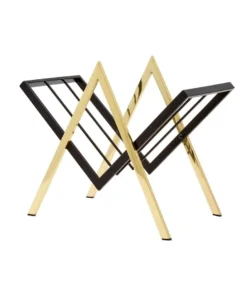 Bungalow 5 Sutton Magazine Stand Brass New Arrivals