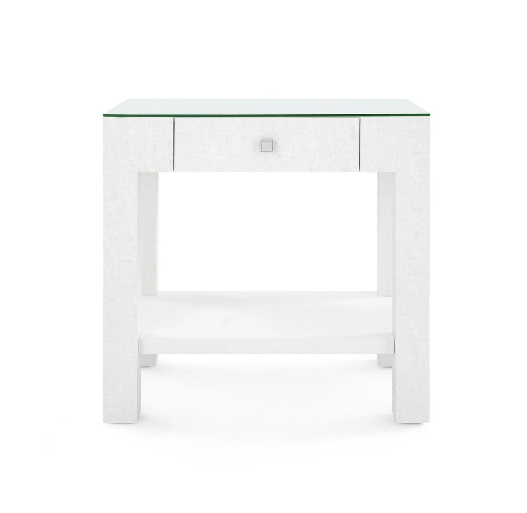 Bungalow 5 New Arrivals Valentina 1 Drawer Side Table White 1 Bungalow 5 New Arrivals Valentina 1 Drawer Side Table White