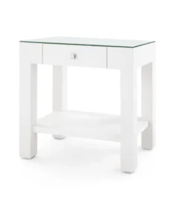 Bungalow 5 New Arrivals Valentina 1 Drawer Side Table White 11 Bungalow 5 New Arrivals Valentina 1 Drawer Side Table White