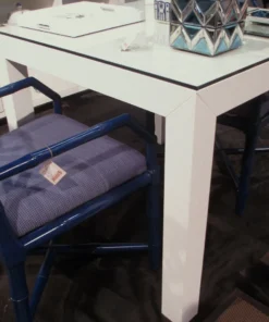 Bungalow 5 New Arrivals Valentina Grasscloth Game Table White 9 Bungalow 5 New Arrivals Valentina Grasscloth Game Table White