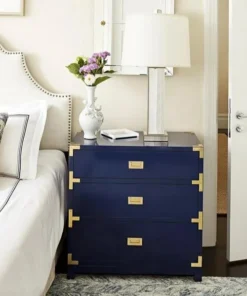 Bungalow 5 Victoria Side Table Navy Blue