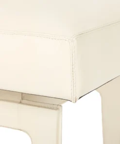 Bungalow 5 New Arrivals Winston Stool Ivory Leather