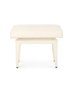 Bungalow 5 New Arrivals Winston Stool Ivory Leather