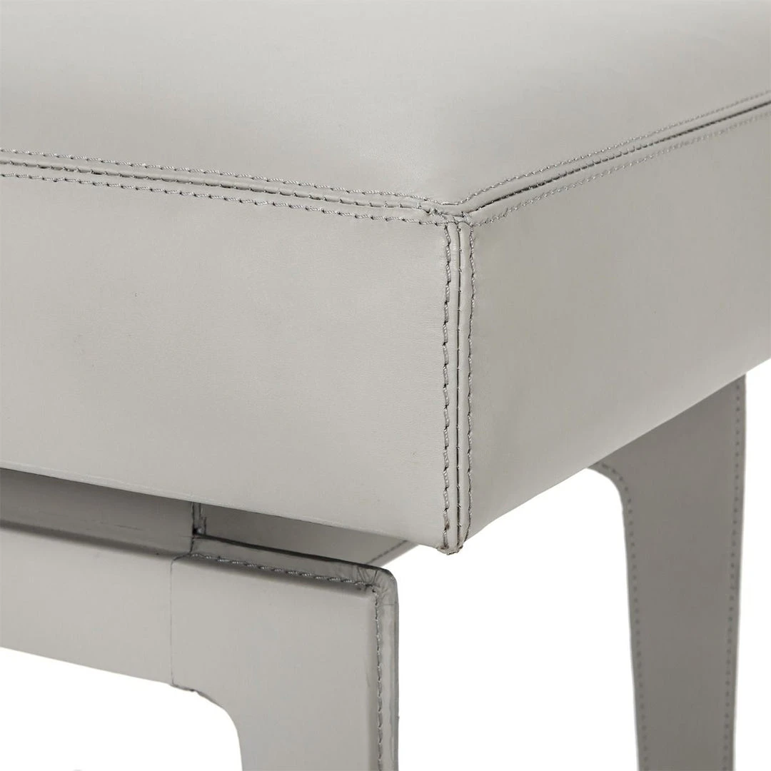 Bungalow 5 Winston Stool Grey Leather 4 Bungalow 5 Winston Stool Grey Leather