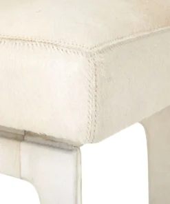 Bungalow 5 New Arrivals Winston Stool White Hide 18 Bungalow 5 New Arrivals Winston Stool White Hide