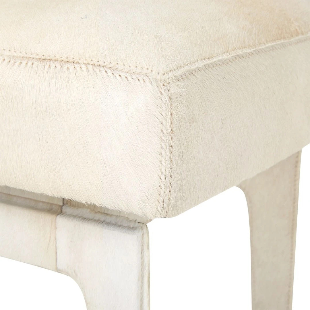 Bungalow 5 New Arrivals Winston Stool White Hide 9 Bungalow 5 New Arrivals Winston Stool White Hide