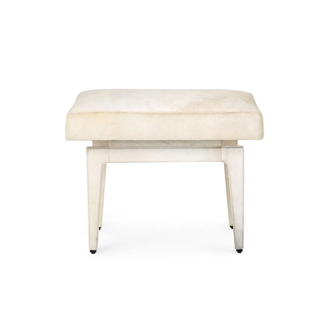 Bungalow 5 New Arrivals Winston Stool White Hide 4 Bungalow 5 New Arrivals Winston Stool White Hide