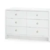 Bungalow 5 Bryant Linen Extra Large 6 Drawer Chest White New Arrivals