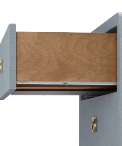 Bungalow 5 Bryant Linen 3 Drawer Side Table Gray New Arrivals 23 Bungalow 5 Bryant Linen 3 Drawer Side Table Gray New Arrivals