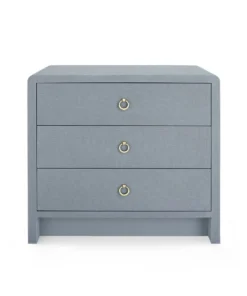 Bungalow 5 Bryant Linen 3 Drawer Side Table Gray New Arrivals 18 Bungalow 5 Bryant Linen 3 Drawer Side Table Gray New Arrivals