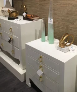 Bungalow 5 Jacqui 3 Drawer Side Table White New Arrivals 19 Bungalow 5 Jacqui 3 Drawer Side Table White New Arrivals