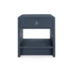 Bungalow 5 New Arrivals Benjamin 1 Drawer Side Table Navy Blue