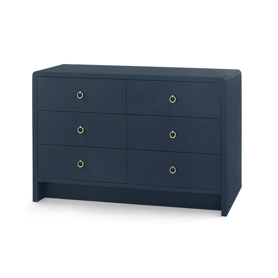 Bungalow 5 Bryant Linen Extra Large 6 Drawer Chest Navy Blue New Arrivals 1 Bungalow 5 Bryant Linen Extra Large 6 Drawer Chest Navy Blue New Arrivals
