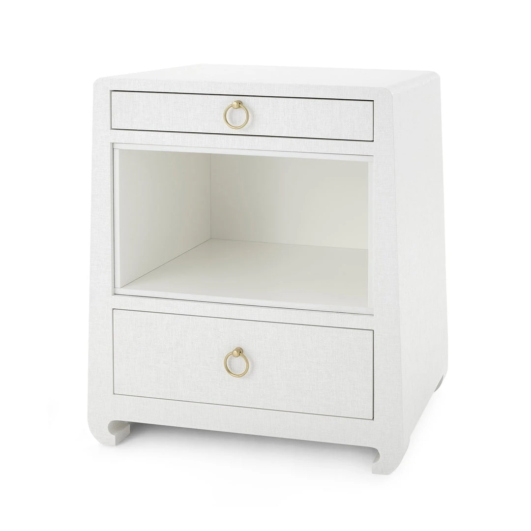 Bungalow 5 Ming 2 Drawer Side Table White New Arrivals 1 Bungalow 5 Ming 2 Drawer Side Table White New Arrivals