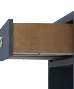 Bungalow 5 New Arrivals Benjamin 1 Drawer Side Table Navy Blue