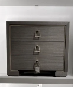 Bungalow 5 New Arrivals Blake 3 Drawer Side Table Taupe Gray