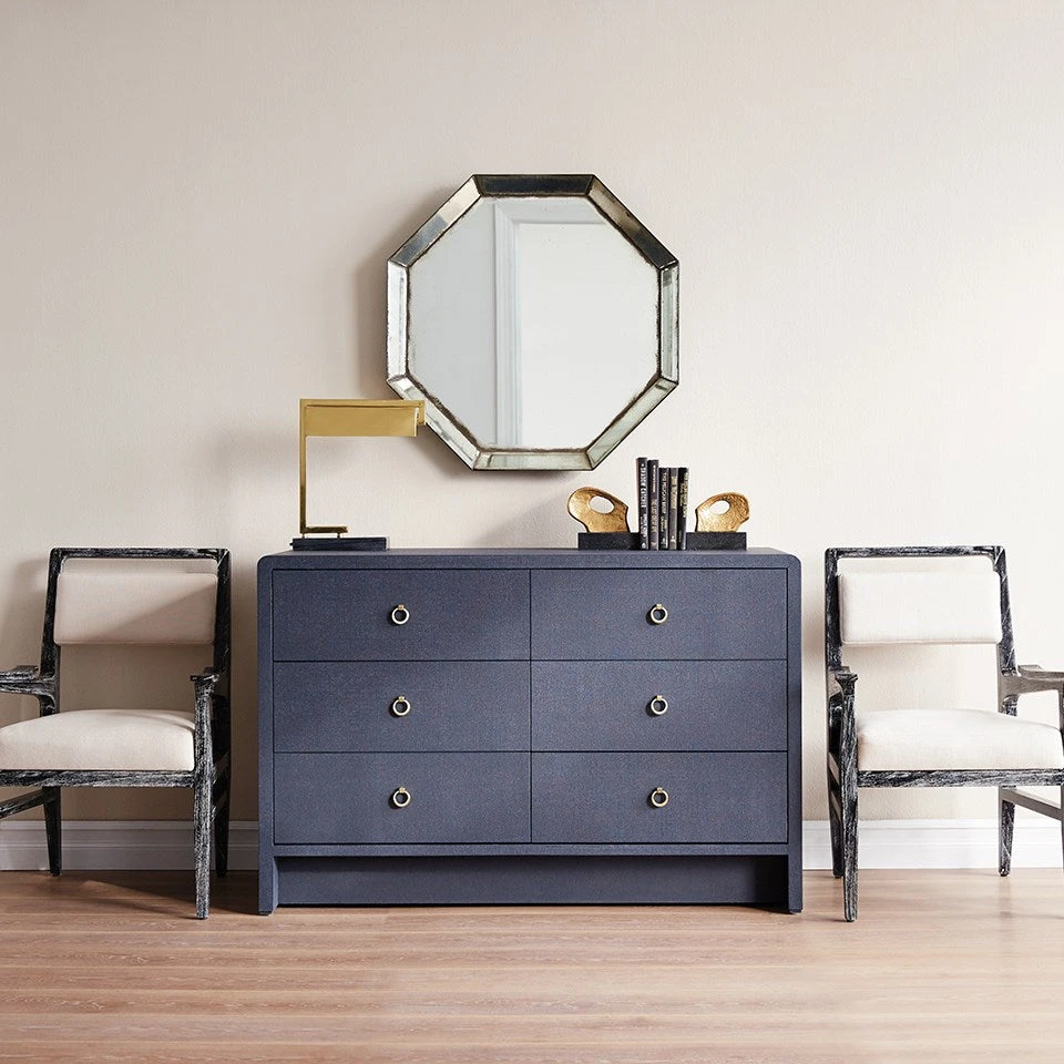 Bungalow 5 Bryant Linen Extra Large 6 Drawer Chest Navy Blue New Arrivals 2 Bungalow 5 Bryant Linen Extra Large 6 Drawer Chest Navy Blue New Arrivals