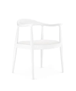 Bungalow 5 New Arrivals Danish Armchair White