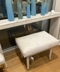 Bungalow 5 New Arrivals Winston Stool White Hide 16 Bungalow 5 New Arrivals Winston Stool White Hide