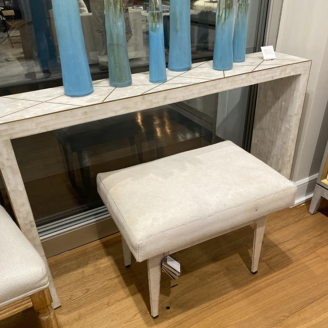 Bungalow 5 New Arrivals Winston Stool White Hide 7 Bungalow 5 New Arrivals Winston Stool White Hide