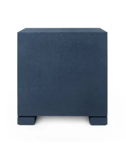 Bungalow 5 New Arrivals Frances 2 Drawer Side Table Navy Blue