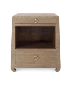 Bungalow 5 New Arrivals Ming 2 Drawer Side Table Brown