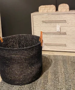 Palecek Cairo Planter Basket Black New Arrivals