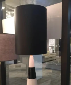 Jonathan Adler Canaan Tapered Lamp With Black Shade