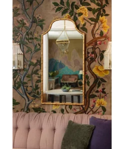 Mirror Home New Arrivals Aged Gold Leaf Mirror