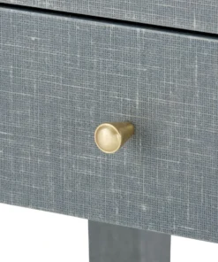 Bungalow 5 Claudette 1 Drawer Side Table Gray