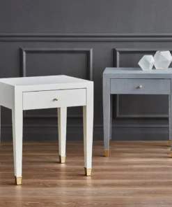 Bungalow 5 Claudette 1 Drawer Side Table Gray