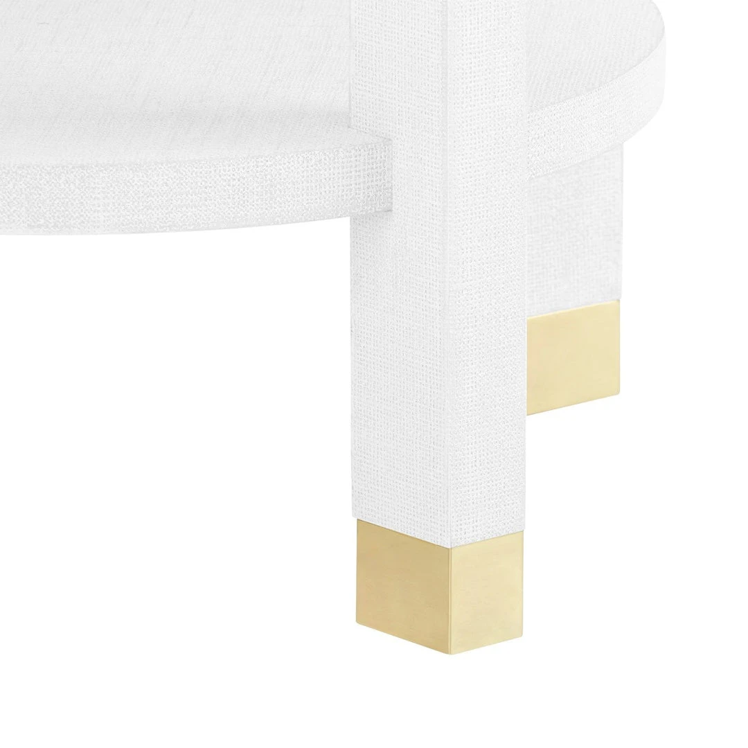 Bungalow 5 Claudette One Drawer Round Side Table White New Arrivals 9 Bungalow 5 Claudette One Drawer Round Side Table White New Arrivals