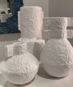 Currey And Company Aegean White Vase Set New Arrivals 9 Currey And Company Aegean White Vase Set New Arrivals