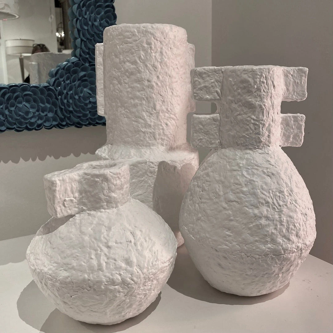 Currey And Company Aegean White Vase Set New Arrivals 5 Currey And Company Aegean White Vase Set New Arrivals