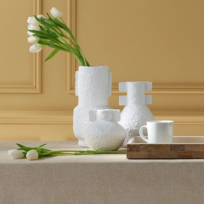 Currey And Company Aegean White Vase Set New Arrivals 3 Currey And Company Aegean White Vase Set New Arrivals