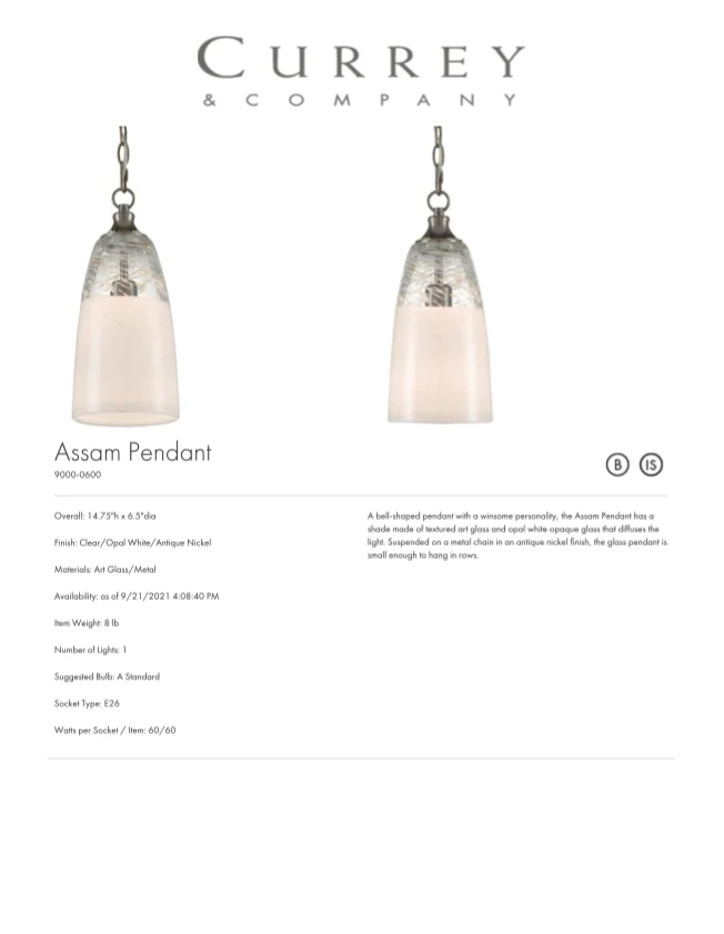 Currey And Company Assam Pendant 4 Currey And Company Assam Pendant